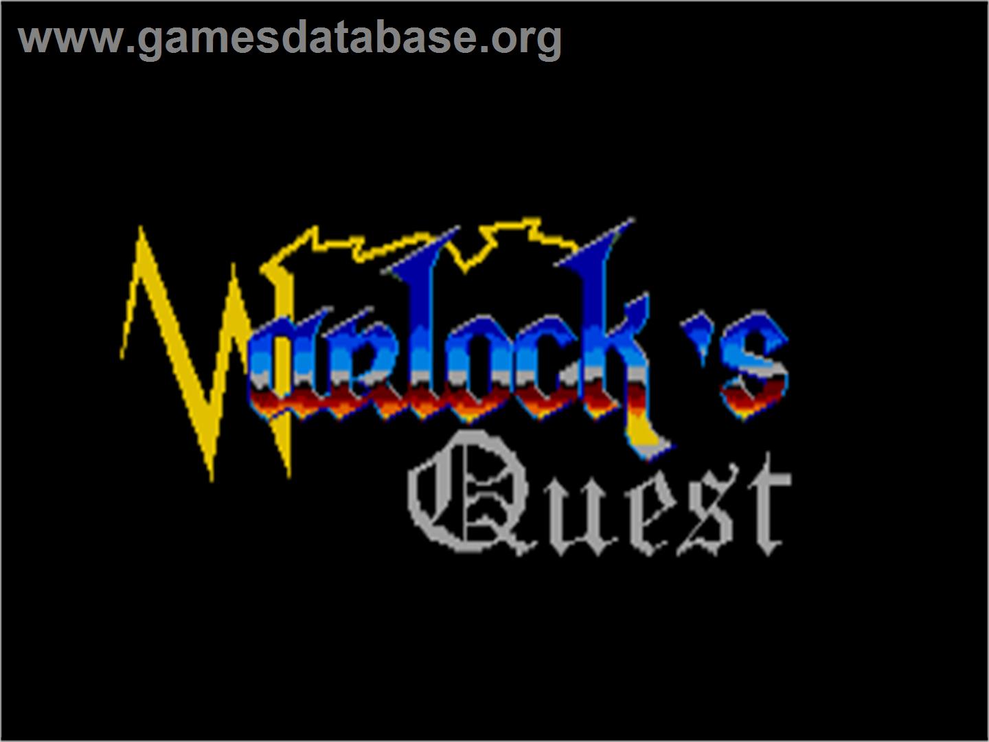 Warlock's Quest - Atari ST - Artwork - Title Screen