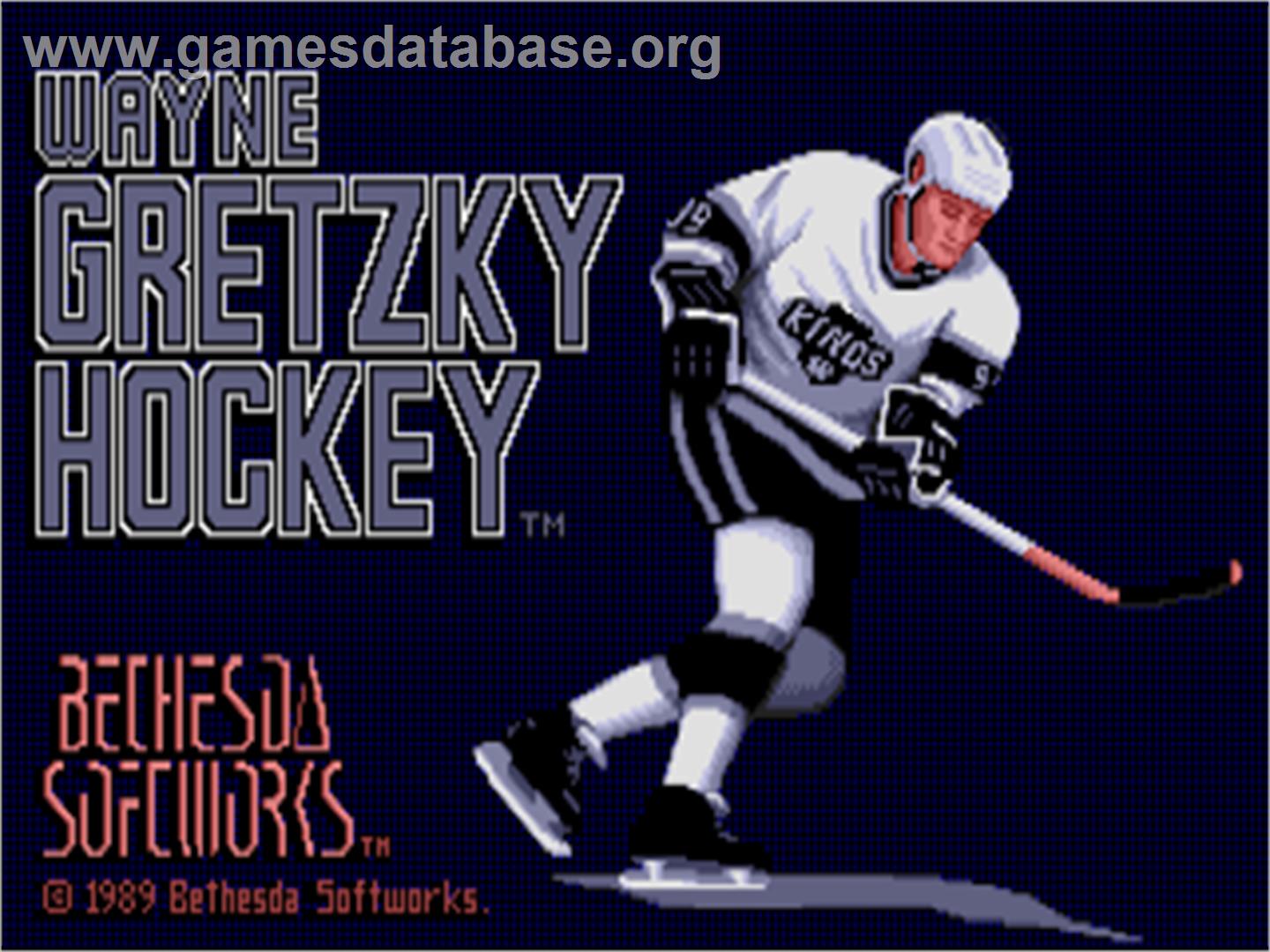 Wayne Gretzky Hockey - Atari ST - Artwork - Title Screen
