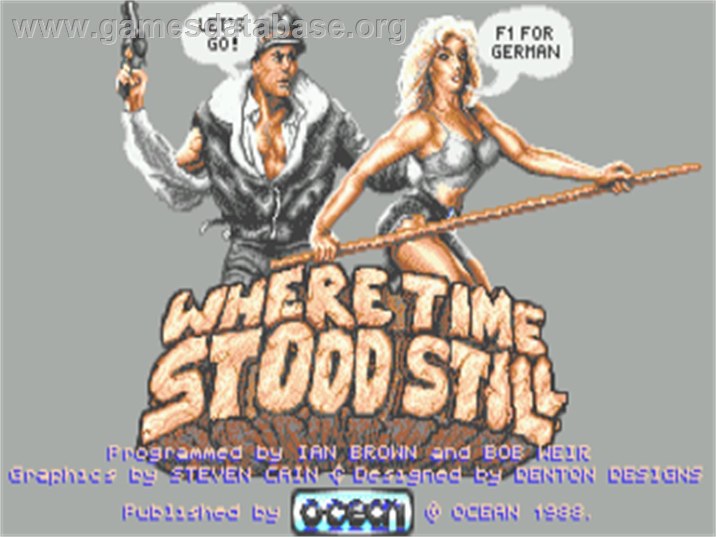 Where Time Stood Still - Atari ST - Artwork - Title Screen