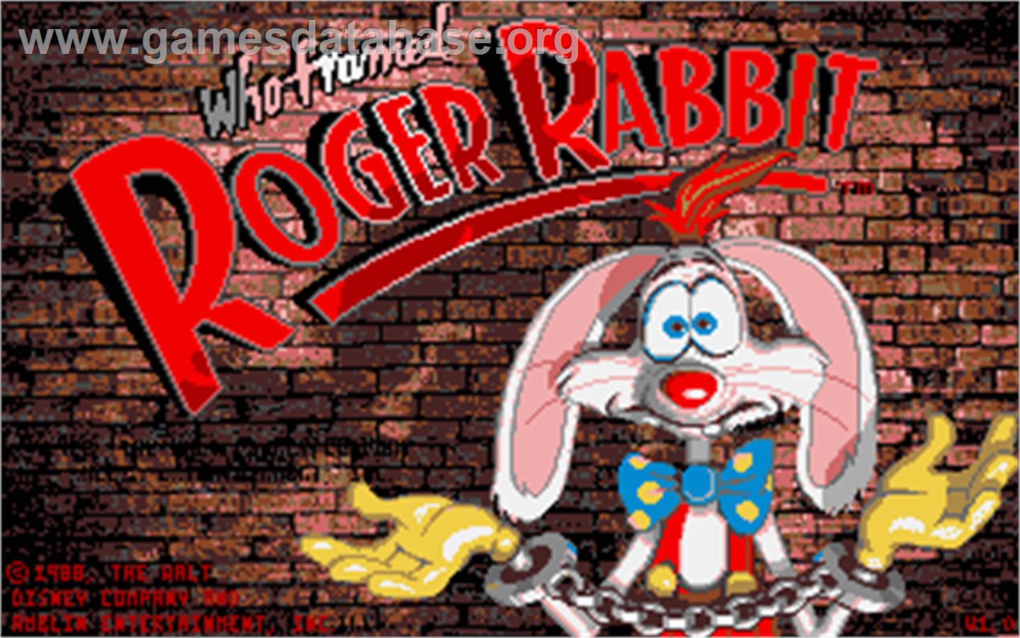 Who Framed Roger Rabbit? - Atari ST - Artwork - Title Screen
