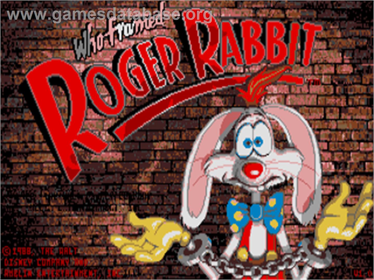 Who Framed Roger Rabbit - Atari ST - Artwork - Title Screen