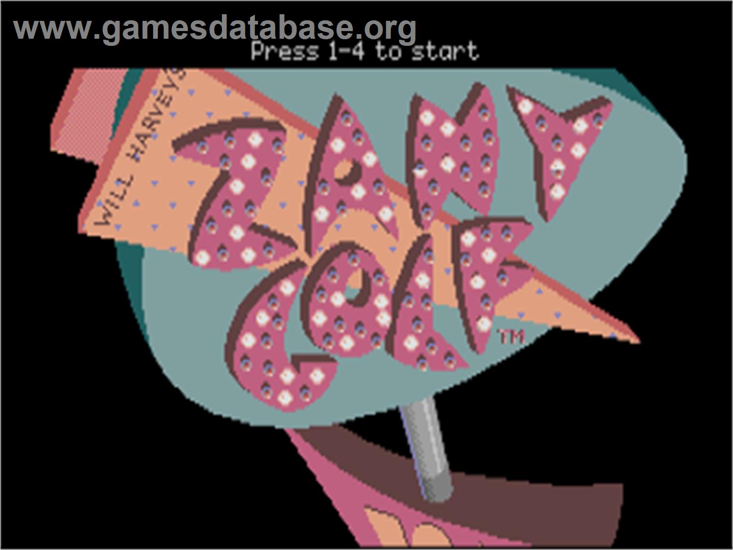 Will Harvey's Zany Golf - Atari ST - Artwork - Title Screen
