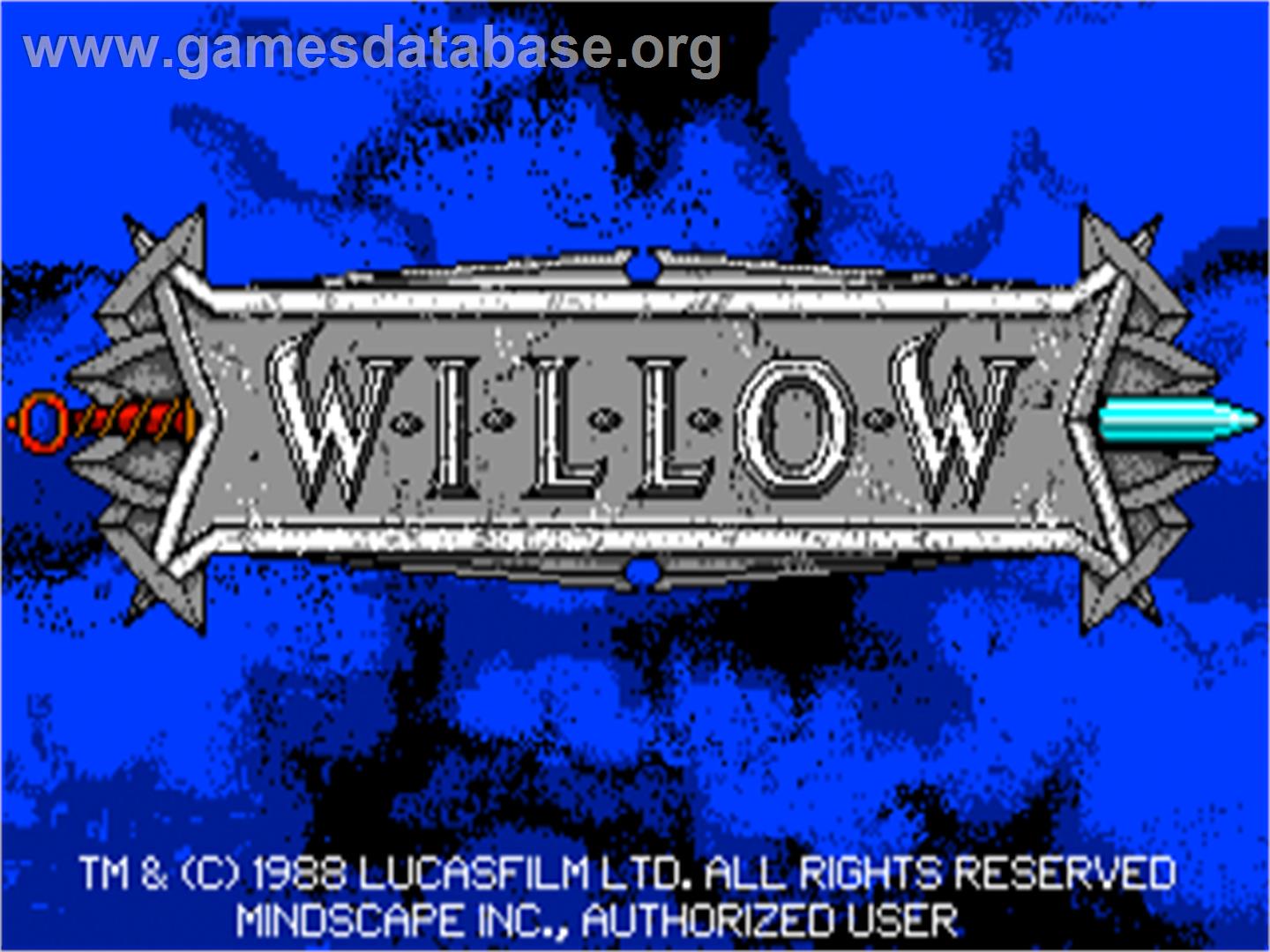Willow - Atari ST - Artwork - Title Screen