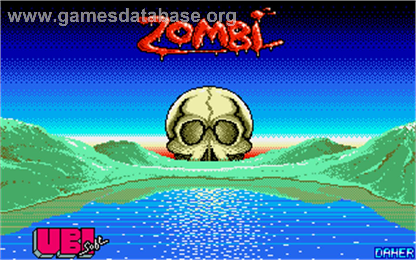 Zombi - Atari ST - Artwork - Title Screen