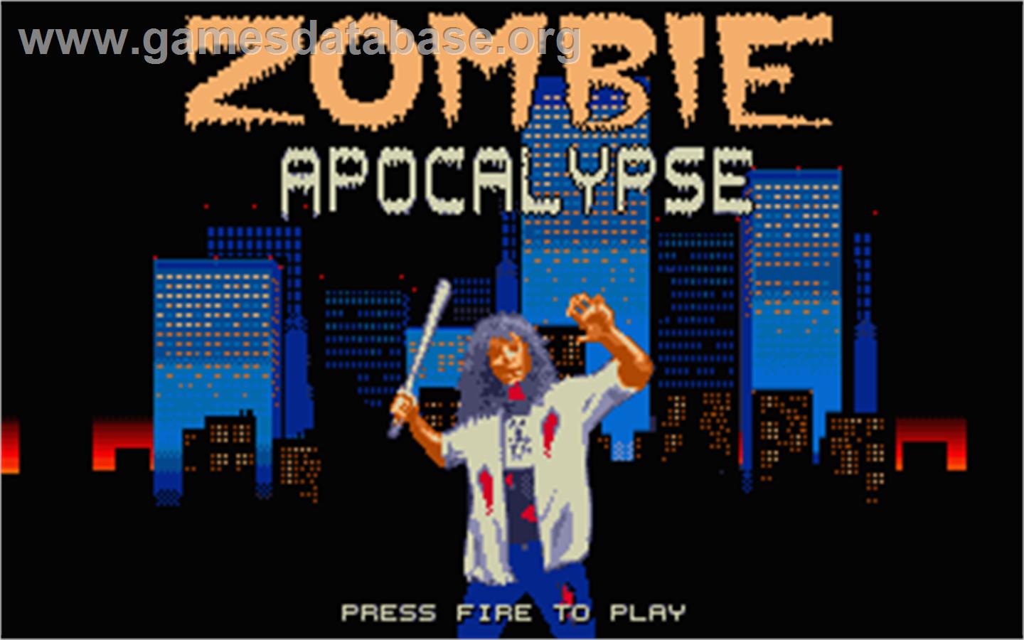 Zombie Apocalypse - Atari ST - Artwork - Title Screen