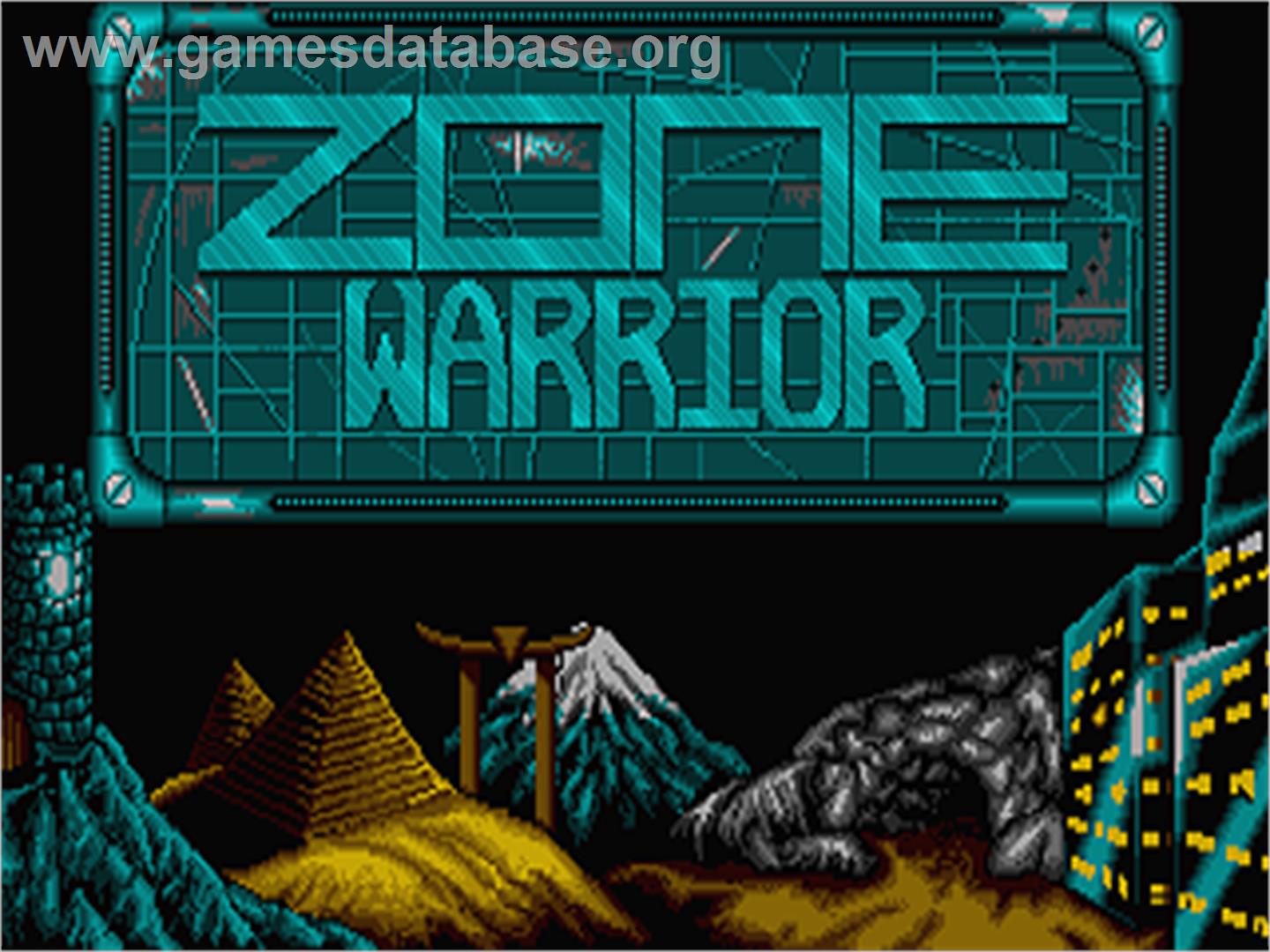 Zone Warrior - Atari ST - Artwork - Title Screen