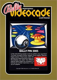 Box cover for Bally Pin on the Bally Astrocade.