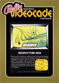 Box cover for Biorhythm on the Bally Astrocade.