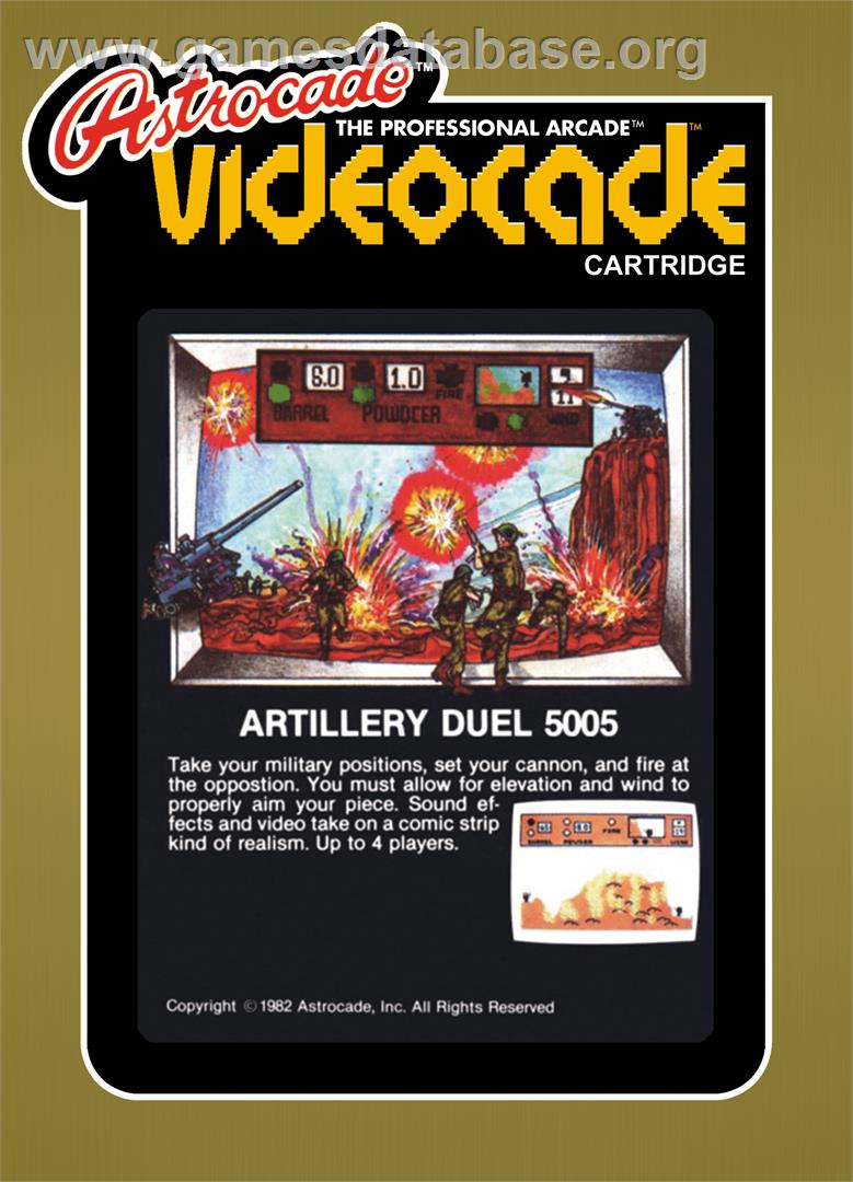 Artillery Duel - Bally Astrocade - Artwork - Box