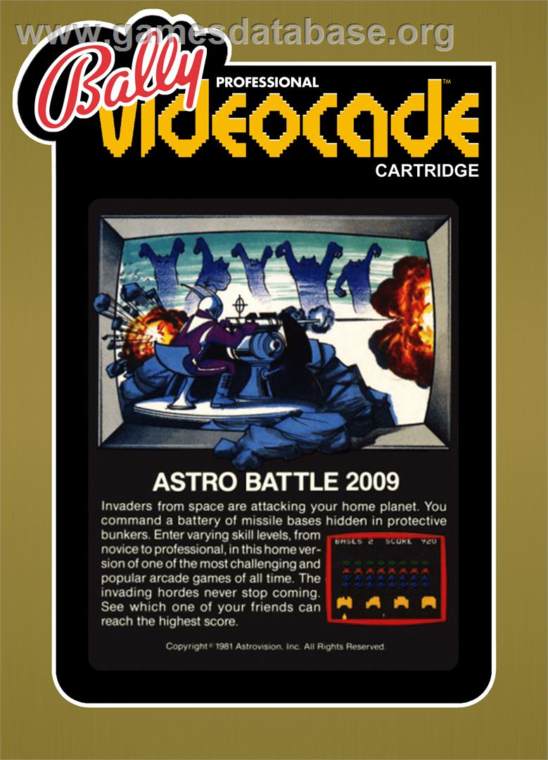 Astro Battle - Bally Astrocade - Artwork - Box