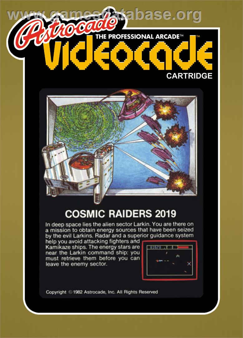 Cosmic Raiders - Bally Astrocade - Artwork - Box