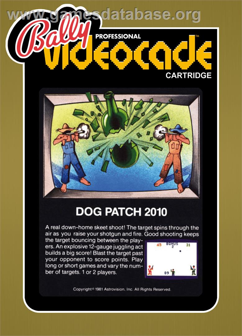 Dog Patch - Bally Astrocade - Artwork - Box