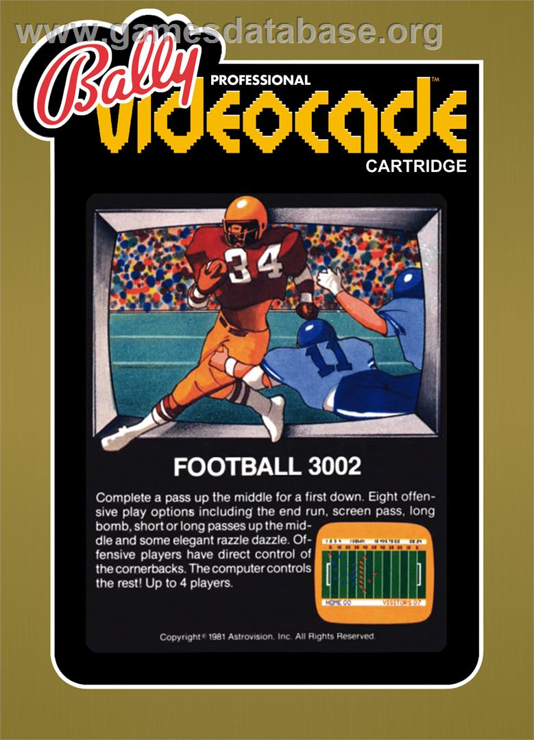 Football - Bally Astrocade - Artwork - Box