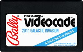 Cartridge artwork for Galactic Invasion on the Bally Astrocade.