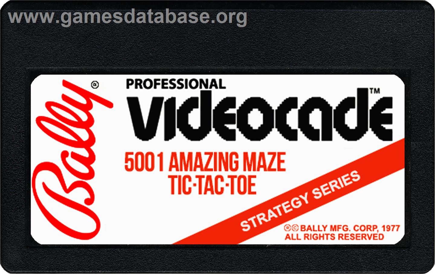 Amazing Maze - Bally Astrocade - Artwork - Cartridge