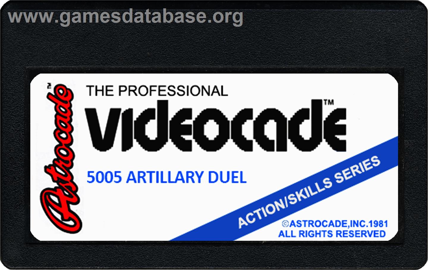 Artillery Duel - Bally Astrocade - Artwork - Cartridge