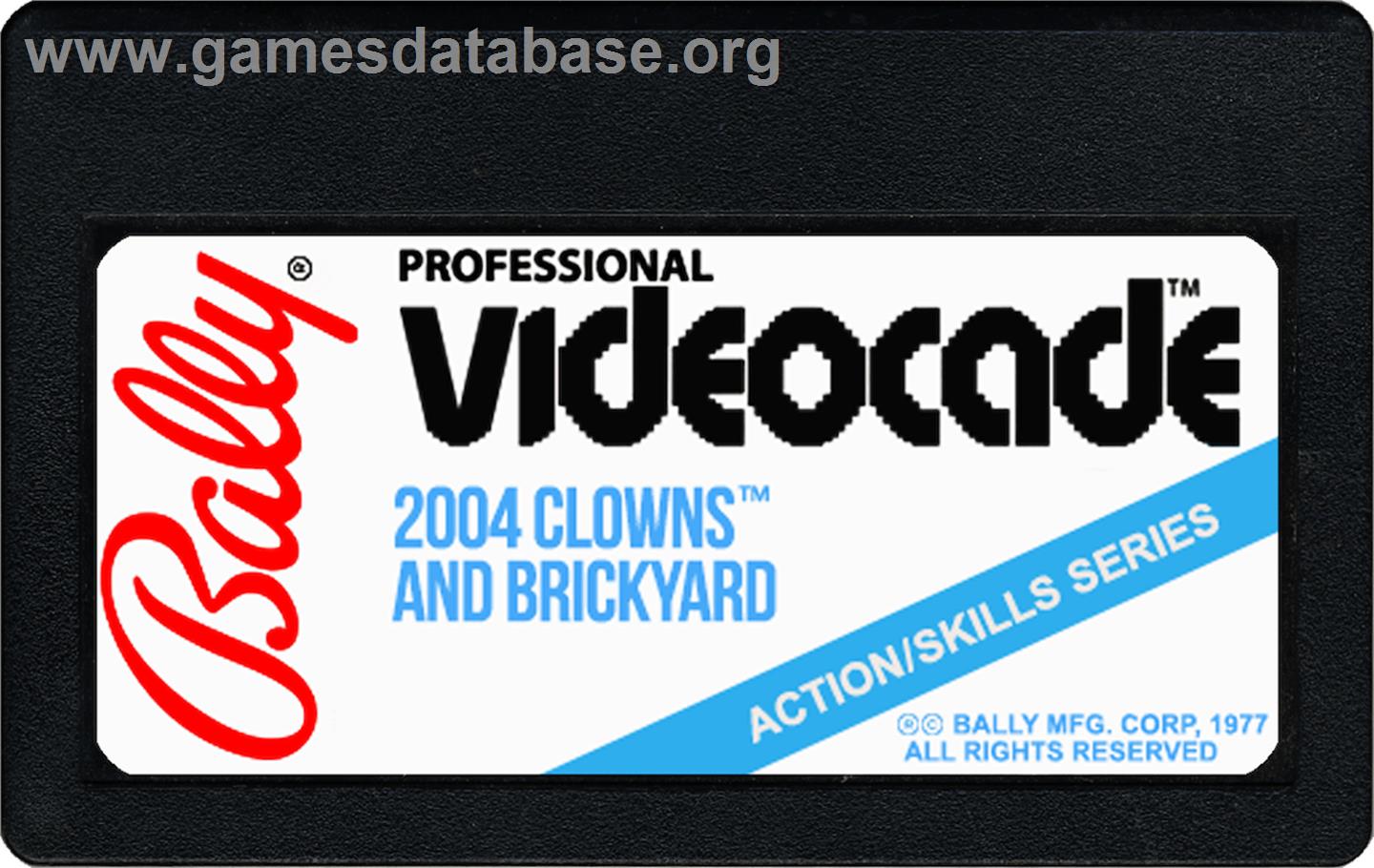 Brickyard - Bally Astrocade - Artwork - Cartridge
