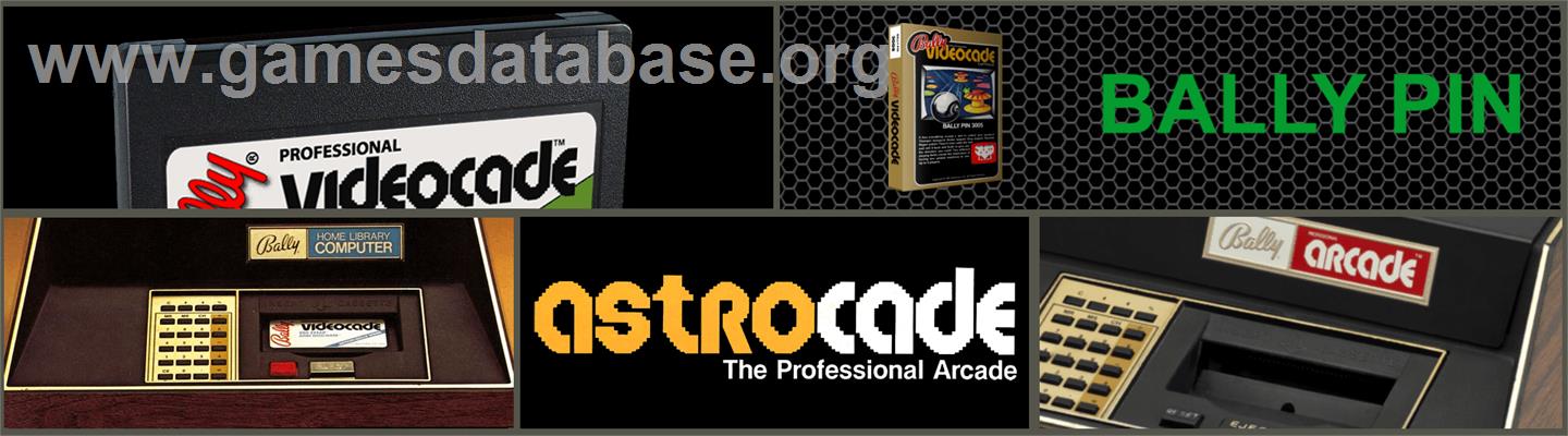 Bally Pin - Bally Astrocade - Artwork - Marquee