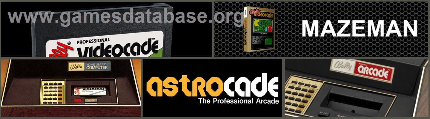 Mazeman - Bally Astrocade - Artwork - Marquee