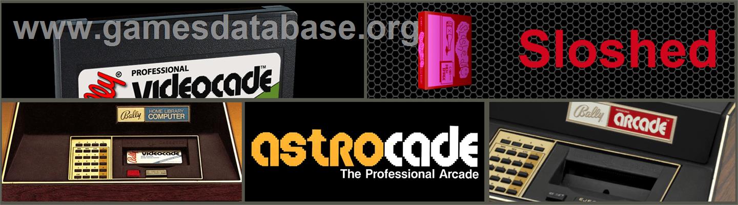 Sloshed - Bally Astrocade - Artwork - Marquee