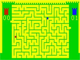 In game image of Amazing Maze on the Bally Astrocade.