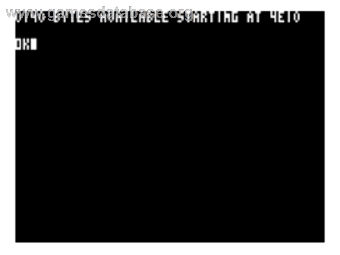 Machine Language Manager - Bally Astrocade - Artwork - Title Screen