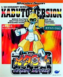 Box cover for Medarot Perfect Edition - Kabuto Version on the Bandai WonderSwan.