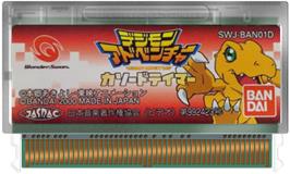 Cartridge artwork for Digimon Adventure: Cathode Tamer on the Bandai WonderSwan.