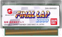 Cartridge artwork for Final Lap 2000 on the Bandai WonderSwan.