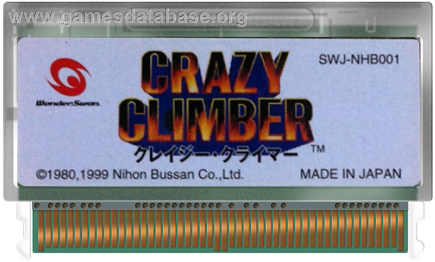 Crazy Climber - Bandai WonderSwan - Artwork - Cartridge