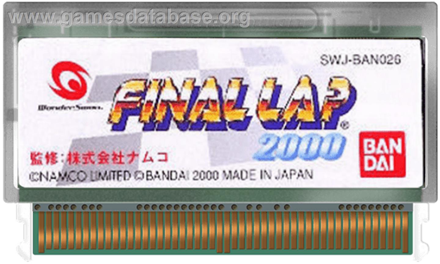 Final Lap 2000 - Bandai WonderSwan - Artwork - Cartridge