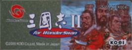 Top of cartridge artwork for Sangokushi 2 For Wonderswan on the Bandai WonderSwan.