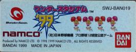 Top of cartridge artwork for Wonder Stadium '99 on the Bandai WonderSwan.