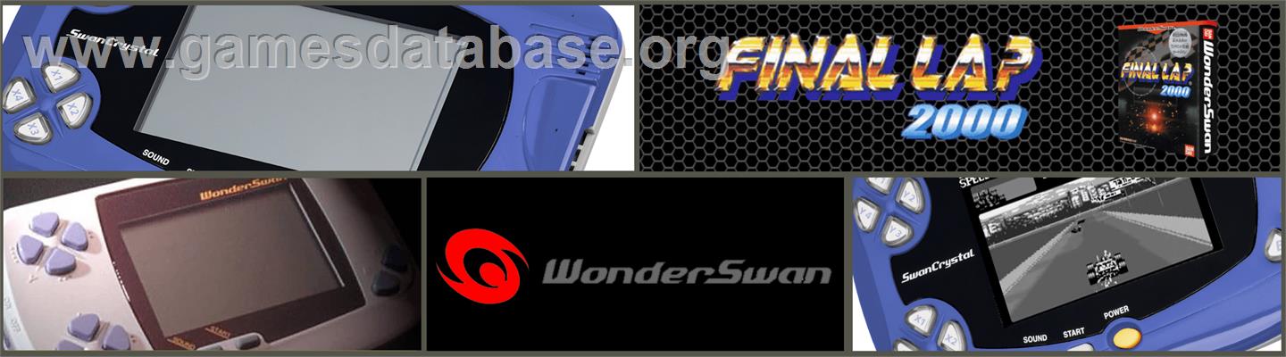 Final Lap 2000 - Bandai WonderSwan - Artwork - Marquee