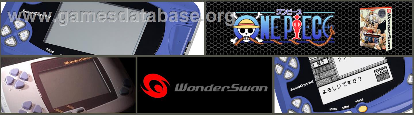From Tv Animation One Piece - Mezase Kaizoku Ou! - Bandai WonderSwan - Artwork - Marquee