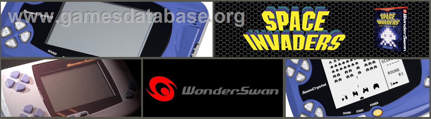 Space Invaders - Bandai WonderSwan - Artwork - Marquee