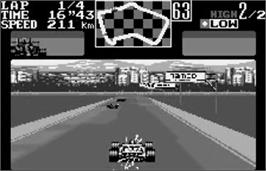 In game image of Final Lap 2000 on the Bandai WonderSwan.