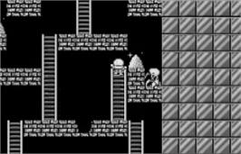 In game image of Lode Runner on the Bandai WonderSwan.