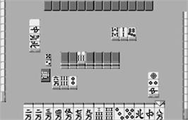 In game image of Nihon Pro Mahjong Renmei Kounin - Tetsuman on the Bandai WonderSwan.