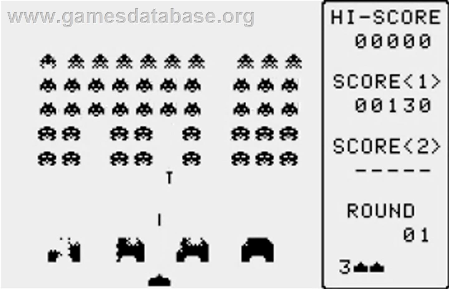 Space Invaders - Bandai WonderSwan - Artwork - In Game