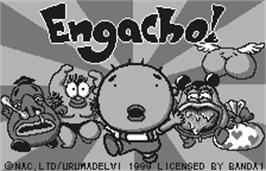 Title screen of Engacho! on the Bandai WonderSwan.