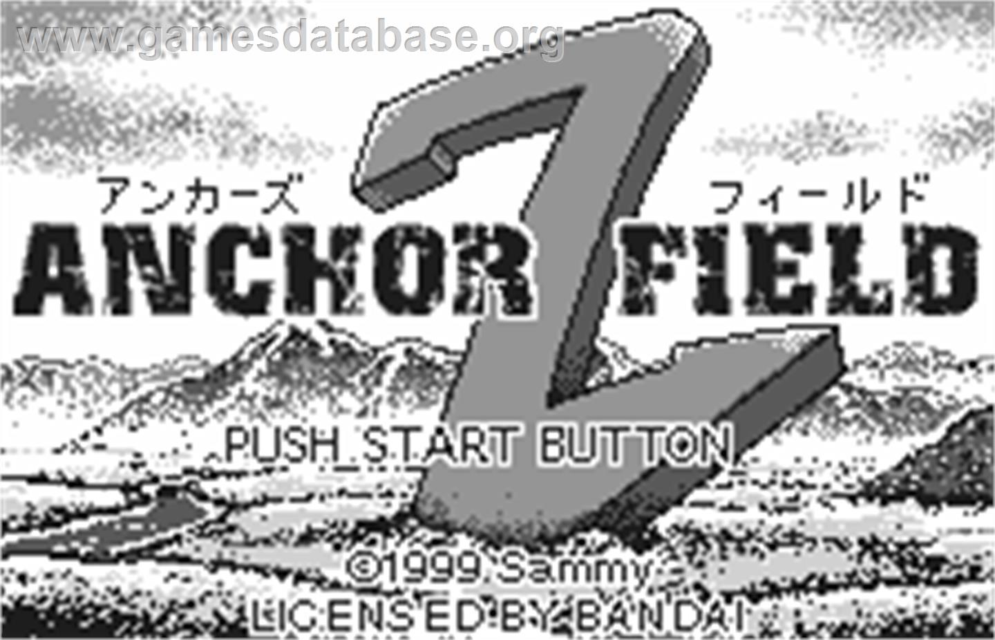 Anchorz Field - Bandai WonderSwan - Artwork - Title Screen