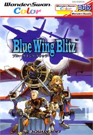 Box cover for Blue Wing Blitz on the Bandai WonderSwan Color.