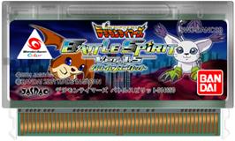Cartridge artwork for Digimon Tamers - Battle Spirit Ver. 1.5 on the Bandai WonderSwan Color.