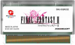Cartridge artwork for Final Fantasy II on the Bandai WonderSwan Color.