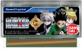 Cartridge artwork for Hunter X Hunter - Greed Island on the Bandai WonderSwan Color.