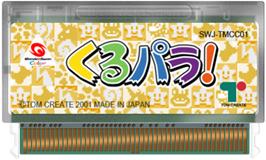 Cartridge artwork for Kurupara! on the Bandai WonderSwan Color.