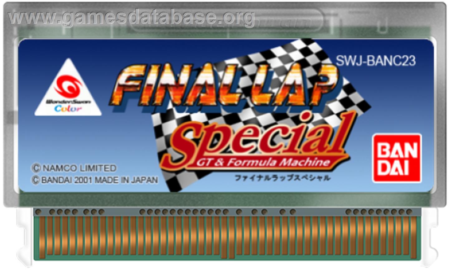 Final Lap Special - Gt And Formula Machine - Bandai WonderSwan Color - Artwork - Cartridge