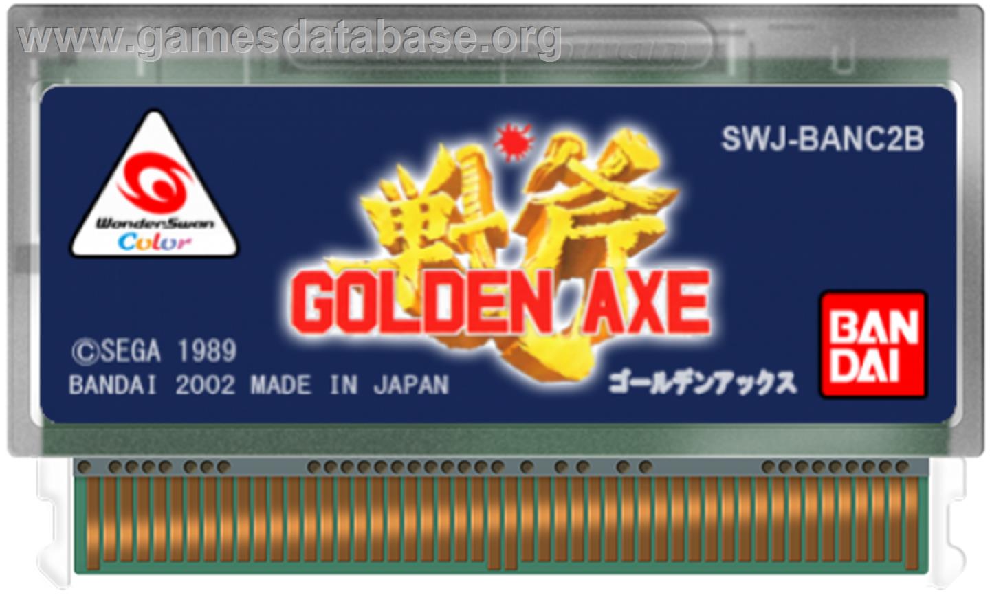 Golden Axe - Bandai WonderSwan Color - Artwork - Cartridge
