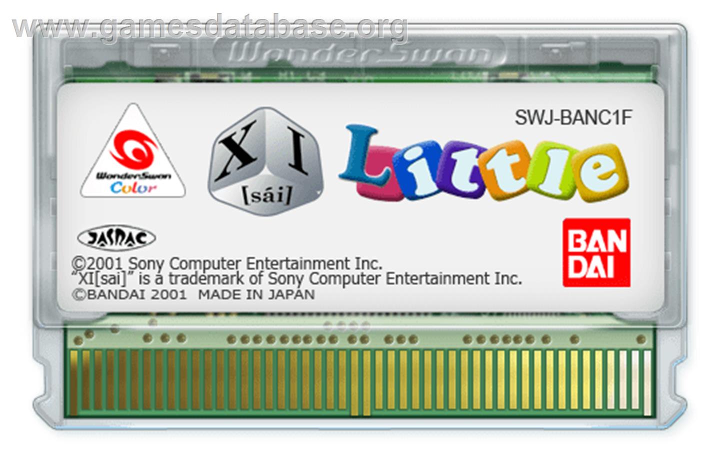 XI Sai Little - Bandai WonderSwan Color - Artwork - Cartridge